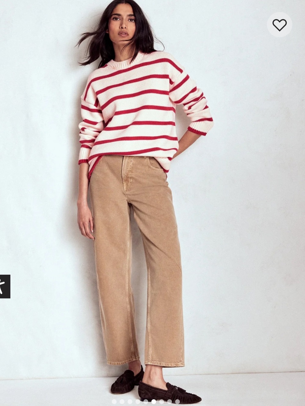 Boden Lucy Oversized Cotton Jumper - Picture 3 of 7